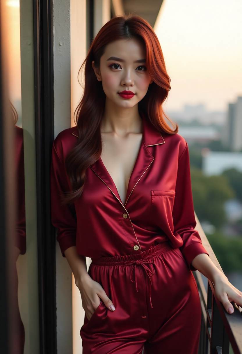阁楼地板上打开的行李箱